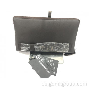 Bolso de mano de cuero para hombre Bolso de sobre con billetera informal